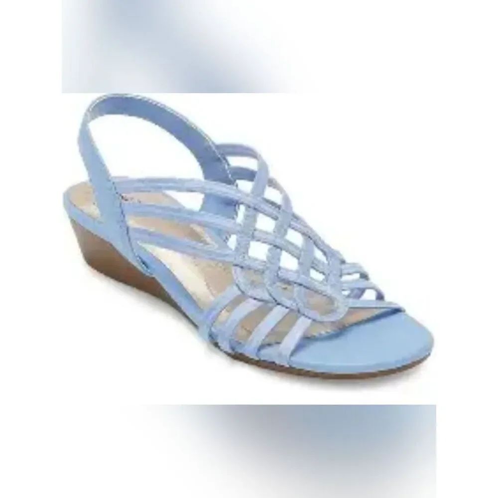 (ST1-6016) East 5th Women's Reno Wedge Sandals Sz 12